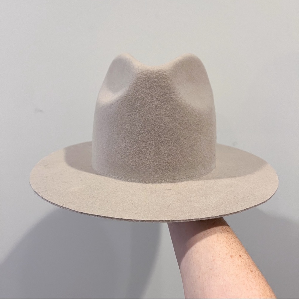 Gigi Pip Billie Tall Crown Fedora Ivory Size M/L 59 cm